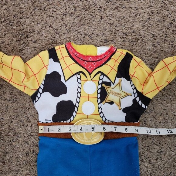 Disney Baby Woody Toy Story One Piece Halloween Costume Easy Open Boys 6-12M - Picture 10 of 12